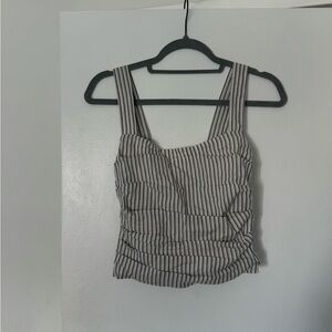 LIONESS Cobain Corset in Ivory Multi Stripe